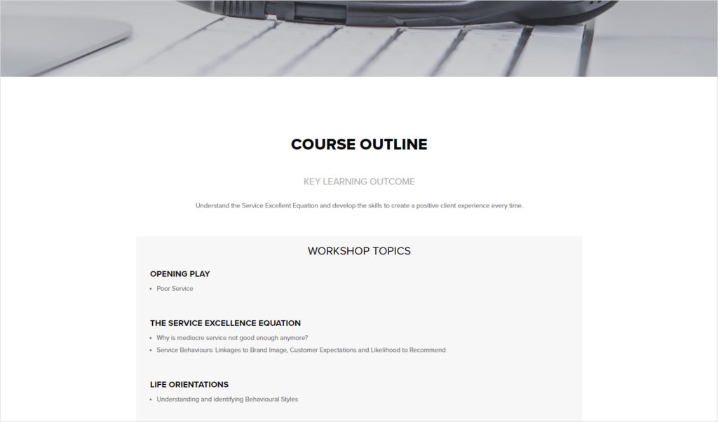 Course Page