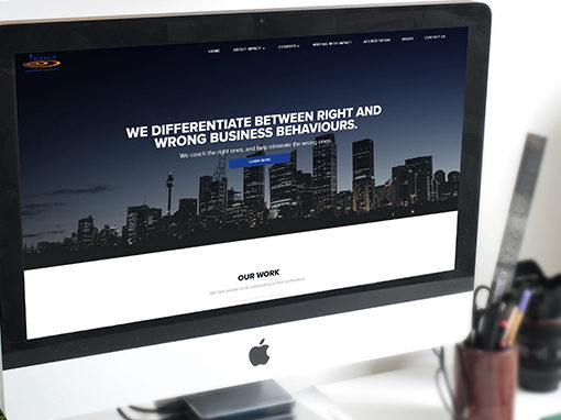 IMPACT Corporate Training Website Design